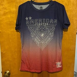 Women’s American Fighter Red, White, and Blue T-Shirt